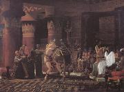 Alma-Tadema, Sir Lawrence Pastimes in Ancient Egypt 3000 Years Ago (mk23) oil painting reproduction